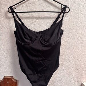 Sports Illustrated Swim Black One Piece Bathing Suit